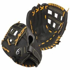 Champion Sports 12" Baseball P.E. Glove, Nylon Back/Leather Front, Right Hand