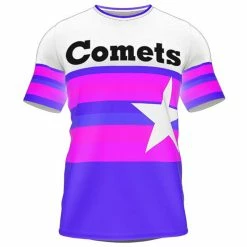 AthElite Mens Dinger Short Sleeve Baseball Crew Neck Jersey