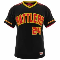 AthElite Mens Dinger Double Play Reversible Baseball Birdeye Jersey