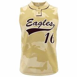 AthElite Youth Dinger Sleeveless Baseball 2-Button Jerseys