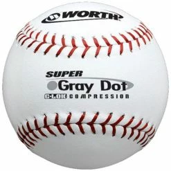 Worth 12" Super Grey Dot Synthetic Softball