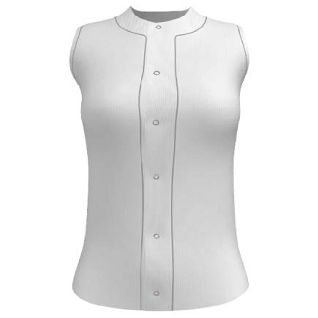 AthElite Womens Ace Sleeveless Softball Full Button Jersey 1 AthElite Womens Ace Sleeveless Softball Full Button Jersey