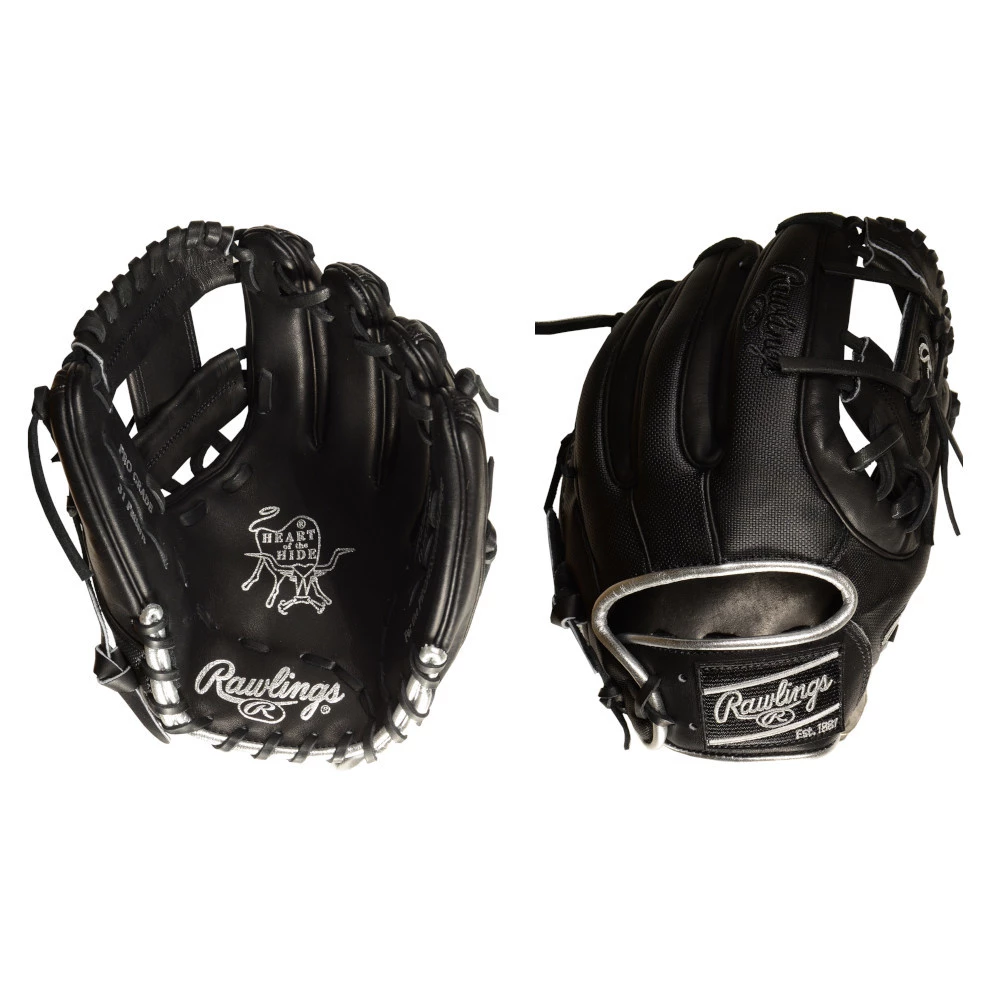 Rawlings PRO314-2BSS Heart Of The Hide Blackout 11.5" Baseball Glove 1 Rawlings PRO314-2BSS Heart Of The Hide Blackout 11.5" Baseball Glove