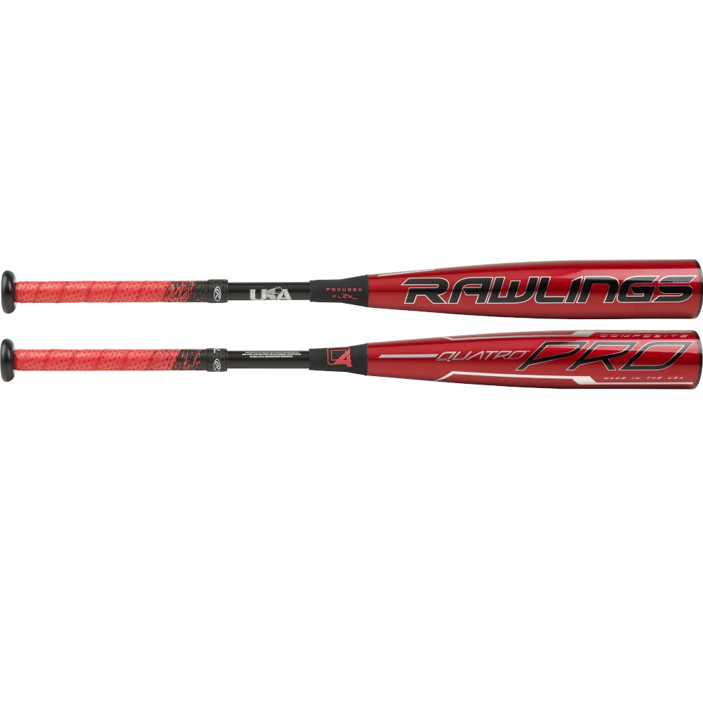 Rawlings Quatro Pro Comp 2 5/8" USA Baseball Bat (-10) 1 Rawlings Quatro Pro Comp 2 5/8" USA Baseball Bat (-10)