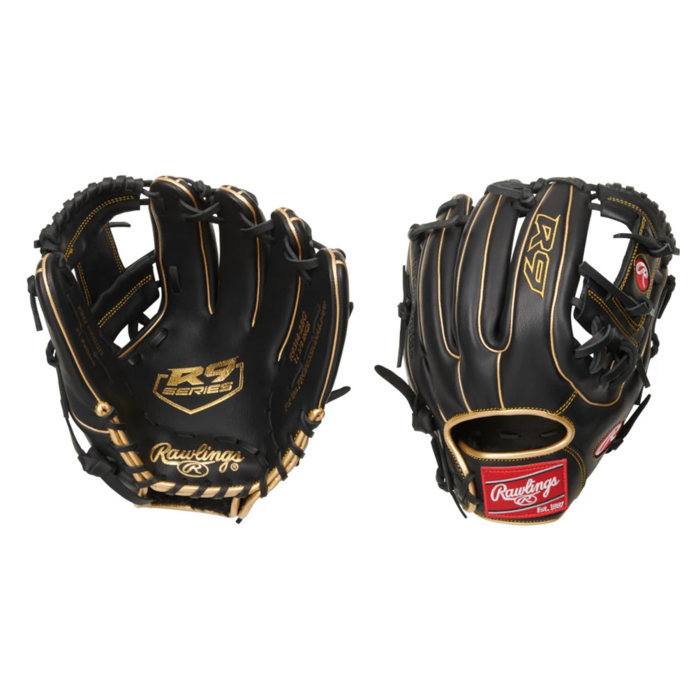 Rawlings R9314-2BG R9 11.5" Baseball Glove 1 Rawlings R9314-2BG R9 11.5" Baseball Glove